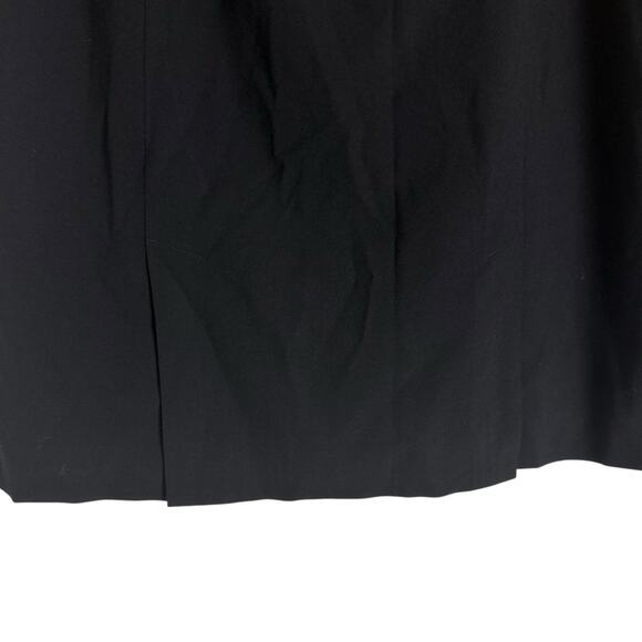 Lafayette 148 New York Black Virgin Wool Knee Length Pencil Skirt Size 12 - Picture 7 of 9